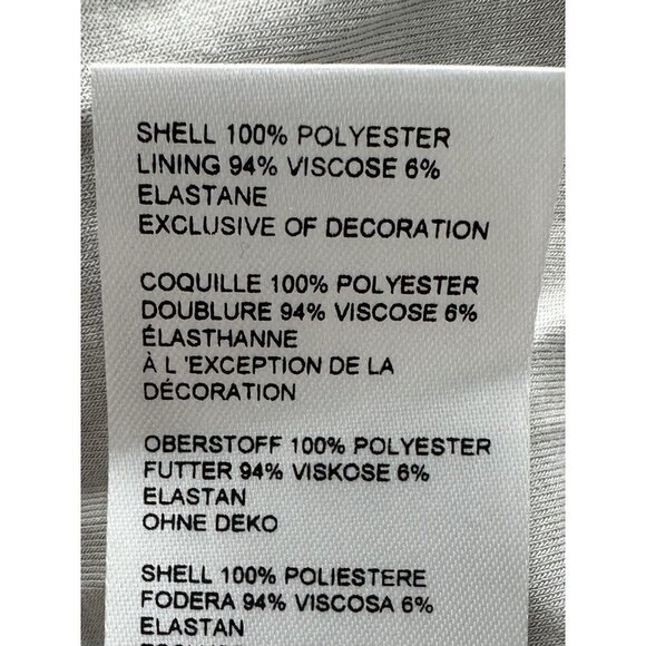 NWT Anthropologie Sequin Fringe Skirt 0P Silver Pencil Cocktail HTF - Picture 11 of 11